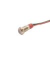 WD08L-P2/RGY- 8mm 12-24V Kablolu Metal Sinyal Lambası - 3 Renk Katot