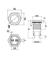 WD12A-G1Z 12mm Çıkık Anahtarlı Metal Buton