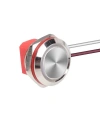 WD12C1-Wired-P1 12mm Düz Yaylı Metal Buton - Kablolu