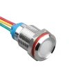 WD12L-P2/RGY+ 12mm 12-24V Kablolu Metal Sinyal Lambası - 3 Renk Anot