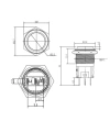 WD16A-G1Z 16mm Çıkık Anahtarlı Metal Buton