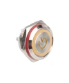 WD16C1-Pin-P1-EC 16mm Düz Yaylı Işıklı Metal Buton - Sarı