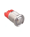 WD16F-P0-S24VR DX 16mm Kesik Sesli Işıklı Metal Buzzer - 24V
