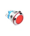 WD16L-P0 16mm 12-24V Metal Sinyal Lambası - Kırmızı