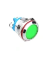 WD16L-P0 16mm 12-24V Metal Sinyal Lambası - Yeşil