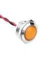 WD16L-P2 16mm 12-24V Kablolu Metal Sinyal Lambası - Sarı