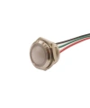 WD16L-P2/RG- 16mm 12-24V Kablolu Metal Sinyal Lambası - 2 Renk Katot