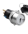 WD16Y-P1 16mm Anahtarlı Mandal Buton 1NO+1NC