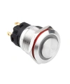WD19A-G1Z-E 19mm Çıkık Anahtarlı Işıklı Metal Buton - Beyaz