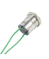 WD19D1-P2Z 19mm Düz Anahtarlı Kablolu Metal Buton