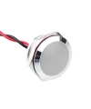 WD19L-P2 19mm 12-24V Kablolu Metal Sinyal Lambası - Beyaz