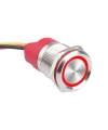 WD19T-P2-E 19mm Dokunmatik Touch Metal Buton - Kırmızı