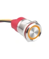 WD19T-P2-E 19mm Dokunmatik Touch Metal Buton - Sarı
