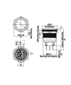WD22B-P1Z 22mm Düz Anahtarlı Metal Buton
