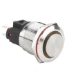 WD22E-G1-E 22mm Çıkık Yaylı Işıklı Metal Buton - Sarı