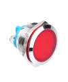 WD22L-P0 22mm 12-24V Metal Sinyal Lambası - Kırmızı