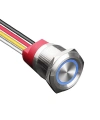 WD22T-P2-E 22mm Dokunmatik Touch Metal Buton - Mavi