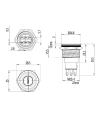 WD22Y-P1 22mm Anahtarlı Mandal Buton 1NO+1NC