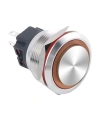 WD25B-G1Z-E 25mm Çıkık Anahtarlı Işıklı Metal Buton - Sarı