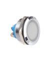 WD25L-P0 25mm 12-24V Metal Sinyal Lambası - Beyaz