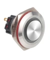 WD30B-G1Z-E 30mm Çıkık Anahtarlı Işıklı Metal Buton - Beyaz