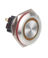 WD30B-P1Z-E 30mm Düz Anahtarlı Işıklı Metal Buton - Sarı
