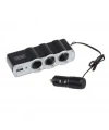 WF-0120 3lü USBli Çakmaklık Çoklayıcı