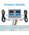 XK-W1088 İkili Dijital Sıcaklık Kontrollü Termostat - 12V/DC 120W
