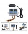 XK-W1099 220V Sıcaklık ve Nem Ölçer Ekranlı Termostat - Röle Modülü