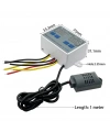 XK-W1099 220V Sıcaklık ve Nem Ölçer Ekranlı Termostat - Röle Modülü