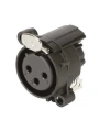 XLR Konnektör Panel Tipi Dişi - 3 Pin Plastik