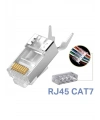Yeni Nesil CAT7 EZ RJ45 Delikli Metal Jak Konnektör