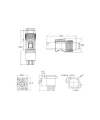 YF-24-J03PE-02-002 3-Pin IP67 Powercon Konnektör - Çıkış