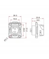 YM-20-J07SX-02-401 7-Pin Su Geçirmez Konnektör - Dişi