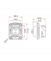 YM-20-J09SX-02-401 9-Pin Su Geçirmez Konnektör - Dişi