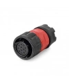 YM-20-J12PE-02-001 12-Pin Su Geçirmez Konnektör - Dişi
