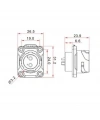 YM-20-J12SX-02-401 12-Pin Su Geçirmez Konnektör - Dişi