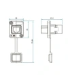 YT-RJ45-JSX-05-002 Su Geçirmez Ethernet Konnektörü - Dişi