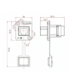 YT-RJ45-JSX-10-001 Su Geçirmez Ethernet Konnektörü - Dişi