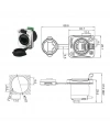 YT-RJ45-JSX-17-001 Su Geçirmez Ethernet Konnektörü - Dişi