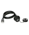 YU-USB2-FS-MP-1M-001A Su Geçirmez Dişi-Erkek USB Konnektör - 1M Kablo