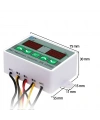 ZFX-ST3012 220V Çift Röle Çıkışlı Termostat - Sıcaklık Kontrol Cihazı