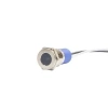 12mm 24v Mavi Led Metal Kablolu Sinyal Lambası IP67 GQ12T-B