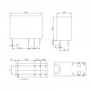 12V 16A Tek Kontak Röle - HLS-14F2L-DC12V-C
