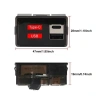 12V Akü Kapasite Göstergesi USB+Type-C - Beyaz