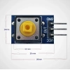 12x12mm Push Buton Switch Modül Sarı Kapak 1 Adet