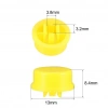 12x12mm Yuvarlak Tact Switch Kapak Push Buton Kapağı Sarı