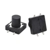 12x12x12.5mm 4 Pinli SMD Siyah Push Buton - Tact Switch
