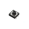 12x12x7.3mm 4 Pinli Siyah Push Buton - Tact Switch