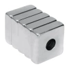 15x15x5-4mm Havşa Delikli Neodyum Güçlü Mıknatıs - Neodim Magnet